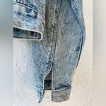 Rare vintage NAF NAF color block cropped denim jacket, yellow, green, purple; 1 Blue Size undefined Photo 4