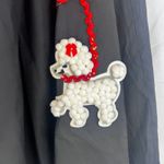 Handmade Poodle Skirt Black Puffy Poodle Sequins Circle Skirt 50s S/M Costume Photo 4