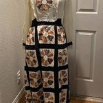 Vintage Rare 1970s Long Sleeve Maxi Cottagecore/Prairie Mock Quilt Dress Sz 6/8 Photo 0