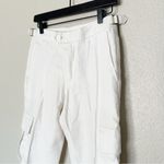 Banana Republic  Heritage Expedition Linen Cargo Pants Ankle‎ Ivory Size 2 Photo 3