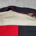 At Ease Women's Wool Cardinal Jacket 1X Red Black Collared Embroidered Patchwork Photo 8