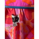 Mud Pie Samantha Sleeve Tunic Azalea Print Red Pink Orange Women's L Photo 2