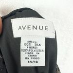 Vintage Y2K Silk Maxi Skirt Size 14/16 Whimsigoth Fairy Black Floral Lined Photo 3