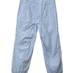 Anthropologie Maeve Tapered Cargo Pants in Iris Blue Cropped Women's Size 4 Photo 4