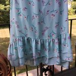 Gianni Bini  Mint & Violet Dainty Floral Mini Dress Size Large Photo 2