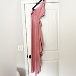 NBD Cressida One Shoulder Asymmetric Hem Gown Pink Photo 2