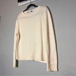 Jenni Kayne  Everyday Sweater Ivory Cream Crewneck Size Small Wool Cashmere Small Photo 3