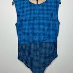 Summersalt x L.L. Bean full coverage one piece swimsuit blue check women size 18 Photo 1