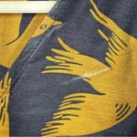 Boden Blue Gold Bird Print Silk Blend Flutter Top Size 8 Photo 6