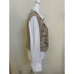 Petite Sophisticate Vintage Knit Vest Embroidered Hand Beaded Grandmacore Cottagecore Style Sz P Photo 7