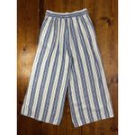 Christian Siriano Womens Striped Linen and Cotten Pants Size M‎ White Size M Photo 6