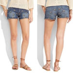 Lucky Brand  Malibu Elephant Denim Shorts Size 0 Photo 1