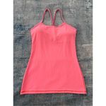 Lululemon Pink Orange Peach Grapefruit Power Y Tank Top Size 6 Photo 4