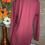 Doe & Rae ✅3/$30✅ NWT  Burgundy Hi-Low Side Lattice Slits Long Sleeve Top | LARGE | Photo 6