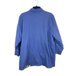 Denim & Co . Women’s 3X Blue Purple Utility Jacket Coat Stretch Cotton Button Photo 5