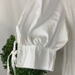 Nation Ltd Nation White Short Sleeve V Neck Tee Shirt Mini Dress NEW M Photo 2