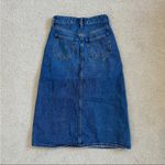 Old Navy  high rise secret smooth pockets midi Jean skirt in size 0 Photo 1