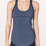 Lululemon  On Track Singlet Tank Top Women’s XS Steel Blue Running Gym Photo 0