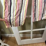 Old Navy  Striped Linen Wide Leg Drawstring Pants Size Medium with Pockets Photo 7