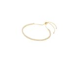 SHASHI Diamond Tennis Pull Bracelet in Gold One Size Womens Crystals Photo 7