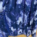 Socialite  Metallic Dolman Sleeve Maxi Dress in Navy/Ivory - Size Small Photo 3