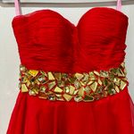 Blush Prom red mini dress  Size 4 Photo 2