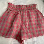 Olivaceous Gingham High Waisted Shorts  Photo 2