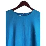 Talbots VTG Women Irish Linen Midi Dress 4 Blue Sheath Career Timeless Classic Photo 3