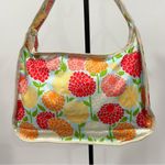 LeSportsac Hobo Bag Mums Floral Print With Pouch Lightweight Nylon Multicolored Photo 2