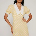 Kimchi Blue  Dainty Polka Dot Dress with White Collar Photo 0