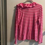 Ralph Lauren Lauren  Pink Striped Long Sleeve Top Photo 2