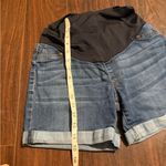 Liverpool 4/27 Women's Denim Maternity Shorts Blue Photo 5