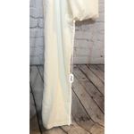 Women’s Smocked Ruffle Trim Jumpsuit White SZ Small Photo 7