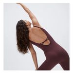Adanola  ultimate low cross back unitard burgundy XL NWT Photo 2