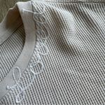 Sundry  Evereve Loved Cream Waffle Knit Thermal Top Photo 3