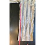 Gypsies & Moondust  Striped Jumpsuit Women's Large‎ Linen Blend Casual Coastal Photo 14