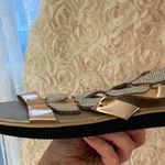 Rose Gold and Silver Shimmering butterfly Women's Sandals Size 8.5 Photo 4