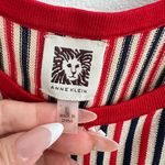 Anne Klein NWOT tank Top XLarge Red White Striped Scoop Neck Sleeveless Photo 8