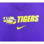Nike NWOT Women's Louisiana State University Short Sleeve V-neck Tee Purple M Photo 1