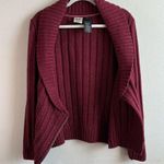 Harley Davidson Harley-Davidson Cardigan Maroon Shawl Collar Moto Zip Knit Sweater Sz M GUC Photo 2