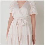 Ted Baker  London blush wrap puff sleeve dress size 2 Photo 2