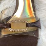 Mootsies Tootsies Adorable NIB "Mobell" chocolate brown satin slides Photo 0