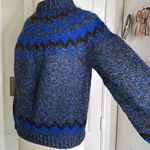FRON enterprises Icelandic wool fair isle sweater Blue Photo 11