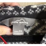 Eddie Bauer Eddie‎ Bauer Quest Womens XXL Black White Aztec Fleece Pullover 1/4 Zip Preppy Photo 1