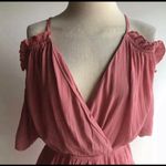 Topshop Dusty Pink Ruffle Romper Photo 5