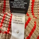 Torrid Womens Striped Long Sleeve Thermal Fitted Crew Neck Beige Red Size 2 Photo 8