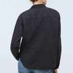 Madewell EUC Denim Western Cotton Button-Up Shirt, Lunar Wash, Sz S Photo 1