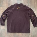 Vintage Quacker Factory Corduroy Fall Button Down Top Cottagecore Sz 1X Brown Photo 5