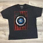 Marvel Captain America Charcoal Heather Dark Gray Graphic Woman's Tee Size 2X Photo 1