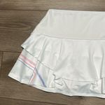 K-Swiss 13” White Layered Tennis Skirt Skort Pockets Size Medium Photo 1